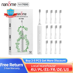 Nandme NX7000 Smart Sonic Electric Toothbrush Sonic IPX7 Rechargeable Tooth Brush 5 Mode Smart Time Whitener Teethbrush