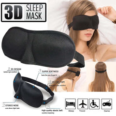 3D Sleeping Eye Mask Blindfold Soft Paded Sleep Shade Travel Shade Rest Relax Aid Comfort For Eyes Rest Health Care