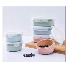 Plastic Lunch Box Bento Box Vegetables Fruit Salad Fresh-Keeping Bowl with Lid Seal Leak Proof Camping Picnic Food Storage Box