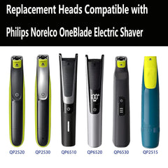 YUKU Shaver Replacement Kit for Philips One Blade QP2520 QP2530 QP6510 QP6520 QP6530 QP2515 Electric Trimmer Replacement Blade