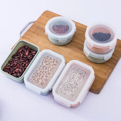 Plastic Lunch Box Bento Box Vegetables Fruit Salad Fresh-Keeping Bowl with Lid Seal Leak Proof Camping Picnic Food Storage Box