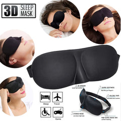 3D Sleeping Eye Mask Blindfold Soft Paded Sleep Shade Travel Shade Rest Relax Aid Comfort For Eyes Rest Health Care